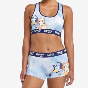 Bluey Tie Dye Bra &‎ Boyshort Panty Set Hot Topic